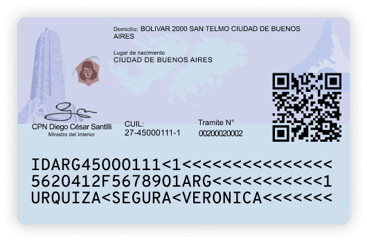 DNI electrónico (desde 2026), dorso