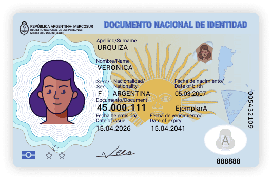 DNI electrónico (desde 2026), frente